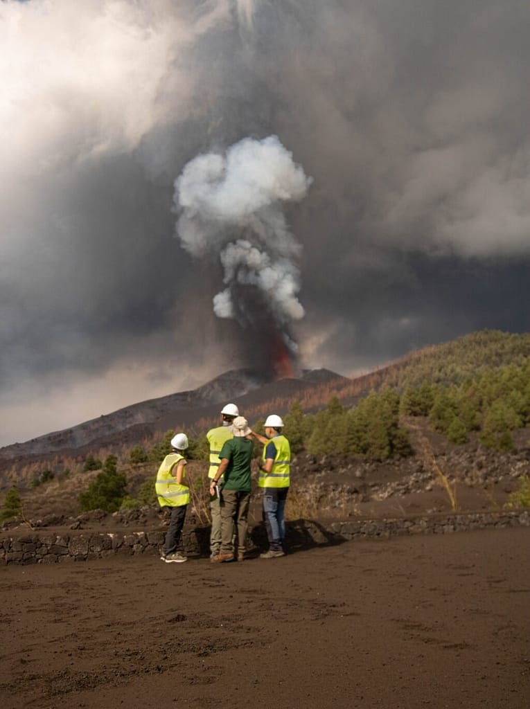Uso de drones en volcanes