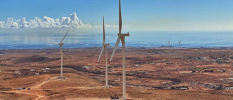 Parque eólico en Canarias